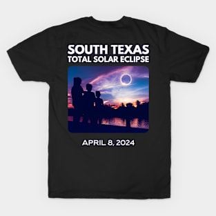 South Texas Front & Back Print Total Solar Eclipse 2024 T-Shirt